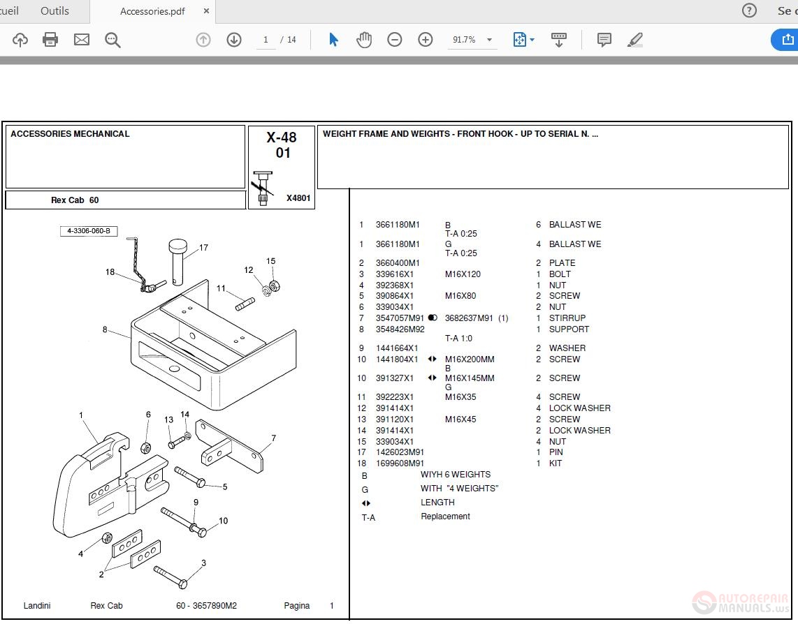 Landini Rex_60 Parts Catalog | Auto Repair Manual Forum - Heavy ...