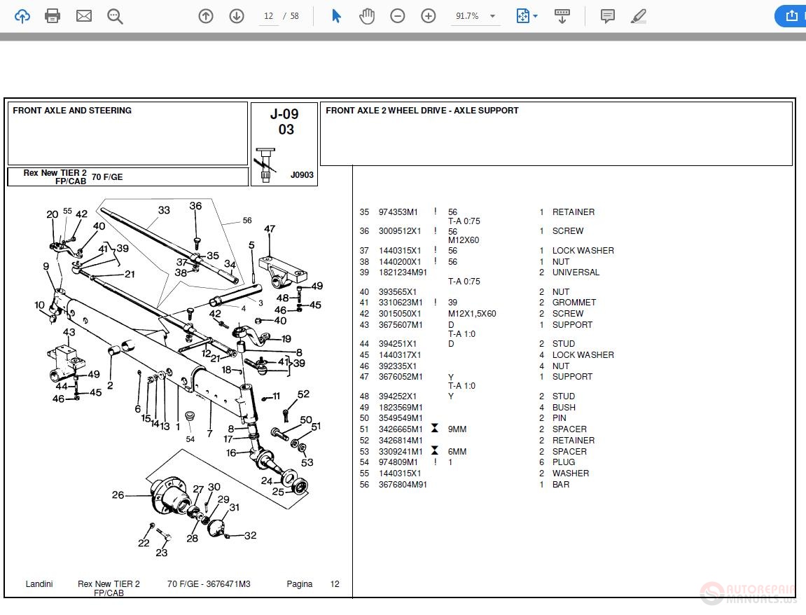 Landini Rex_New_70 Parts Catalog | Auto Repair Manual Forum - Heavy ...