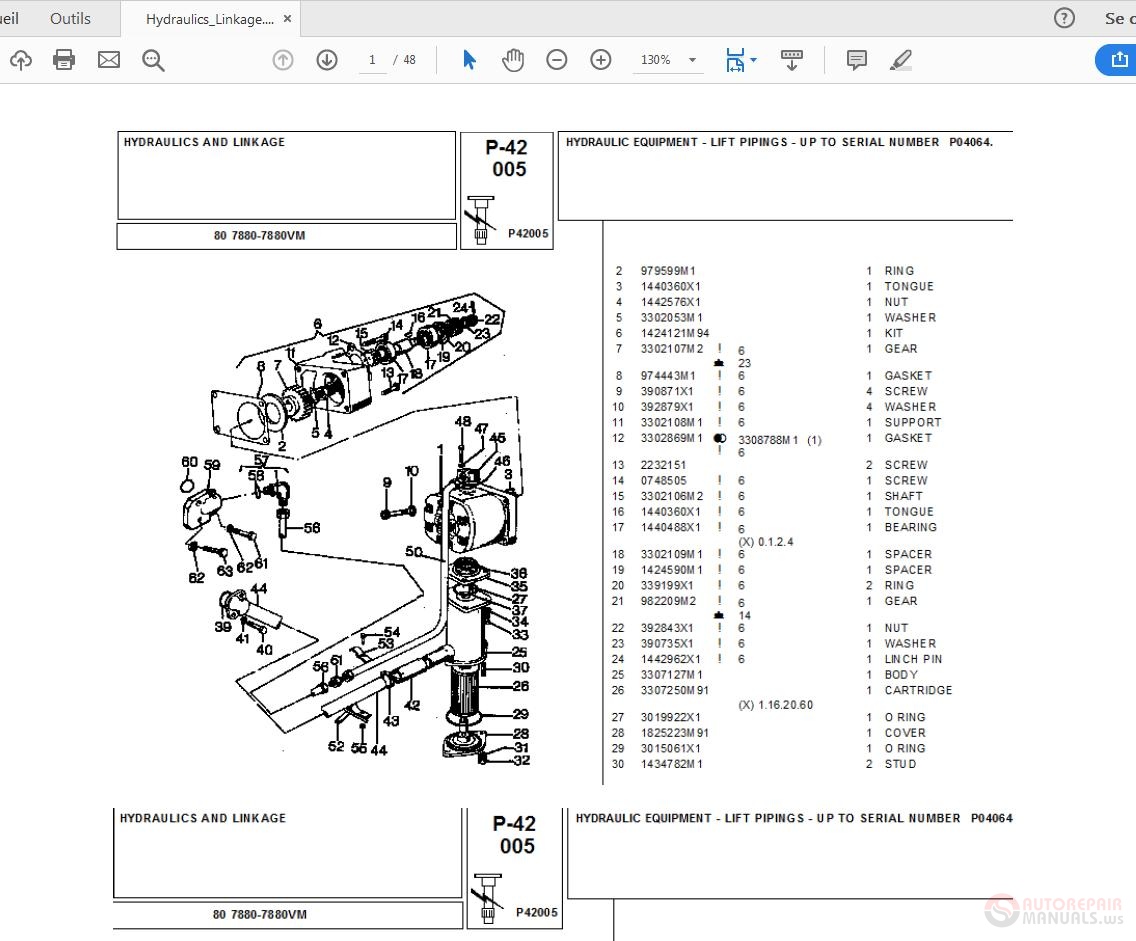 Landini 7880 Parts Catalog | Auto Repair Manual Forum - Heavy Equipment ...