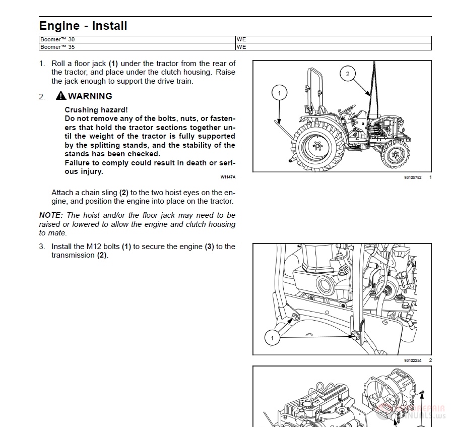 New Holland Boomer_30(35)_ROPS Compact Tractor 47916997 Service Manual ...