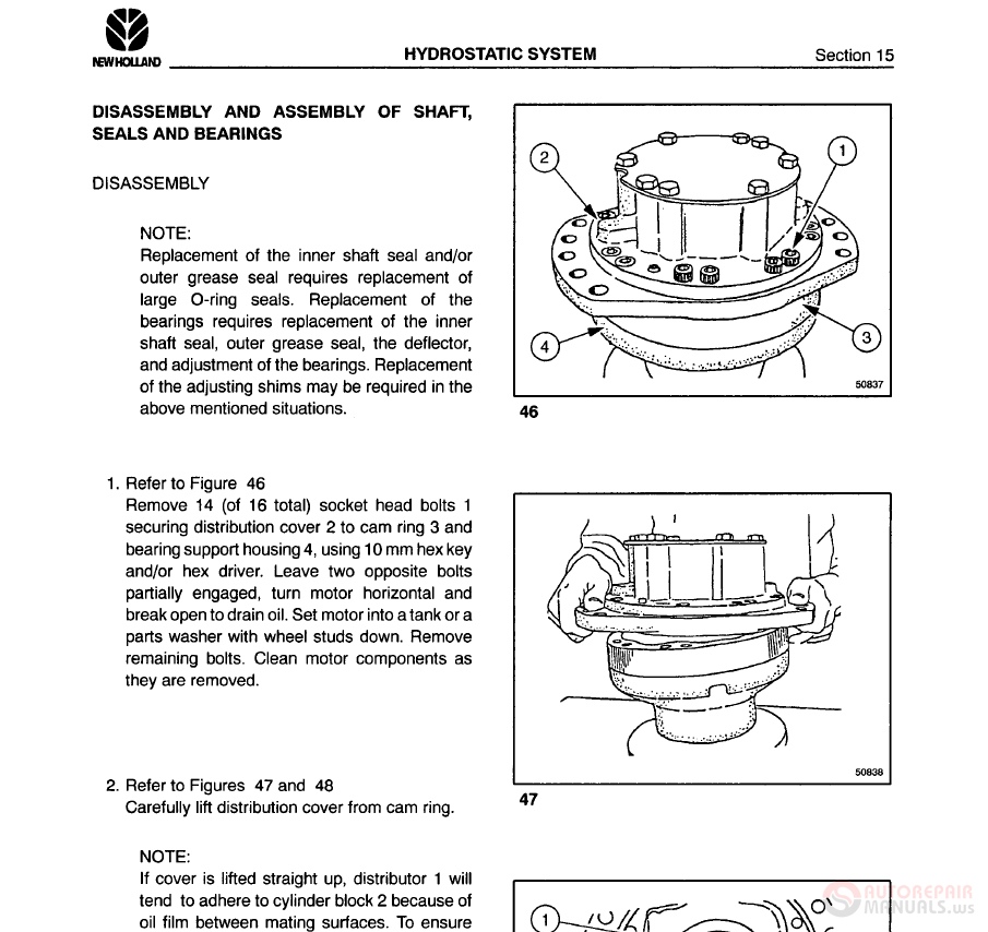 New Holland TX60 Series 84019441 Repair Manual | Auto Repair Manual ...