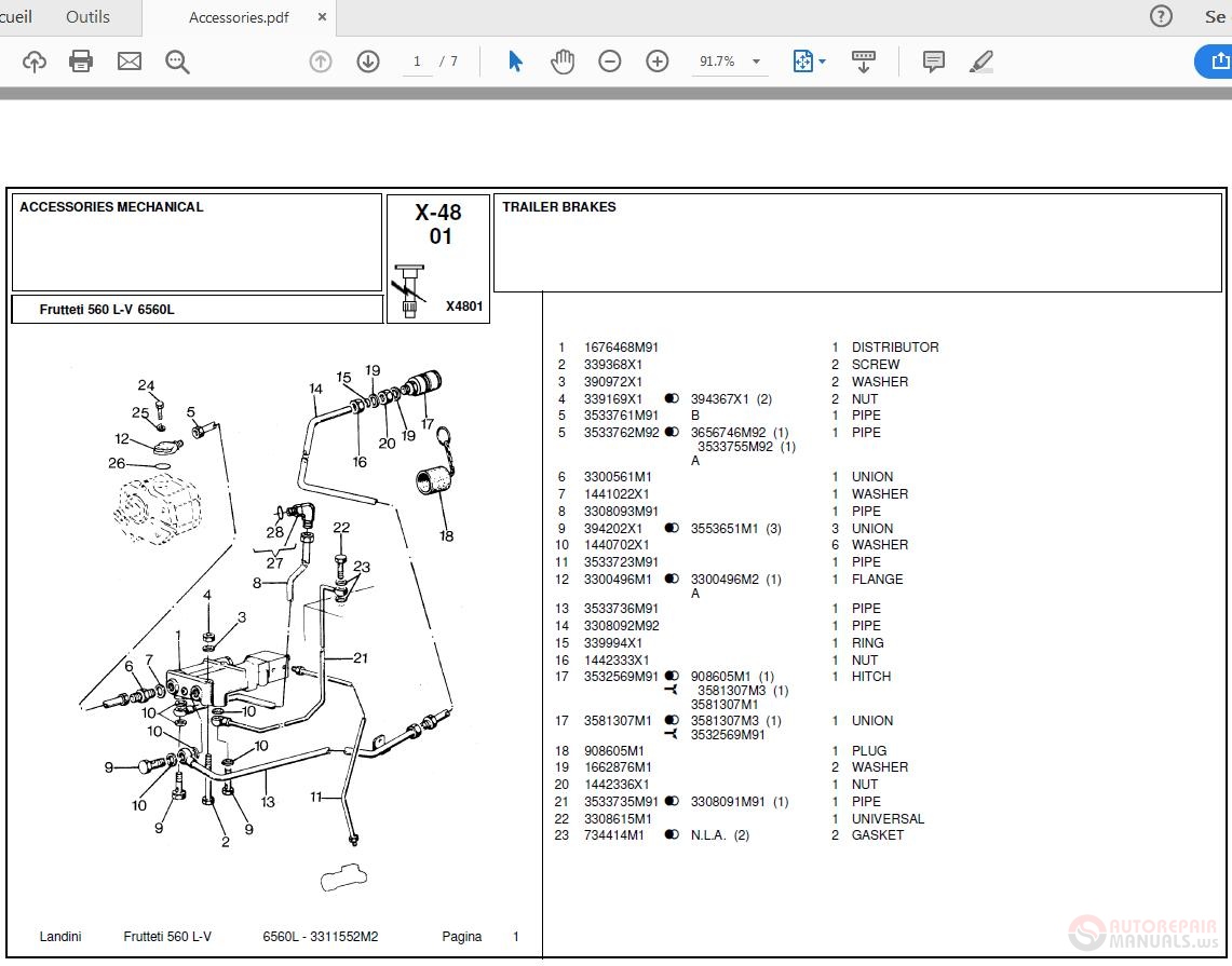 Landini Frutteti_6560L Parts Catalog | Auto Repair Manual Forum - Heavy ...