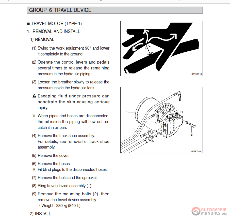 Hyundai Crawler Excavator R380LC-9A Service Manual | Auto Repair Manual ...