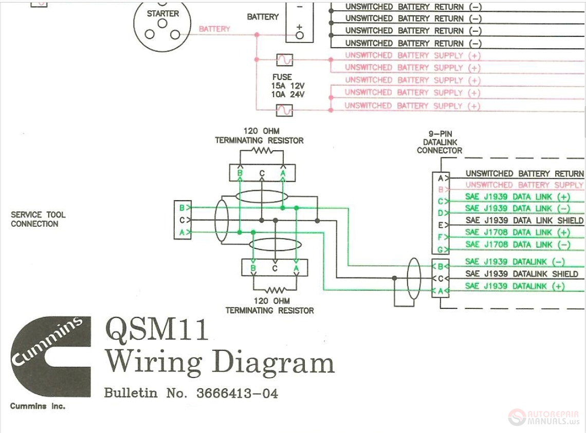 Cummins TIER 3(QSM11) Engine Wiring Diagram | Auto Repair Manual Forum