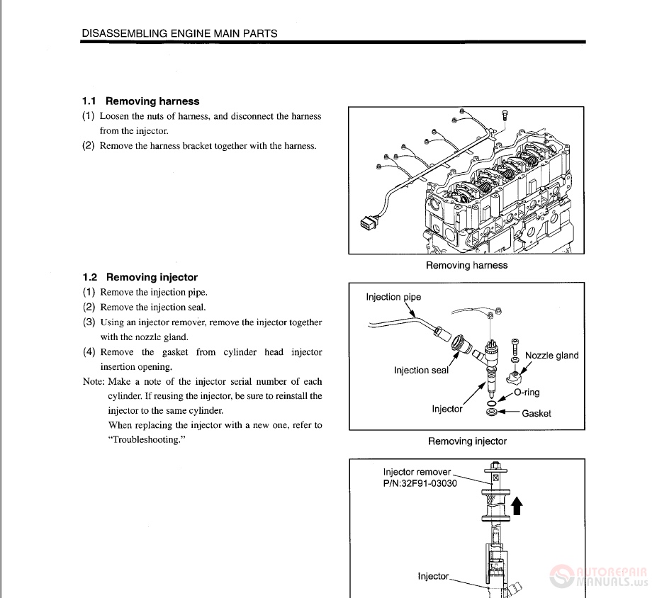 Mitsubishi D04FDTAA Diesel Engine Service Manual Auto