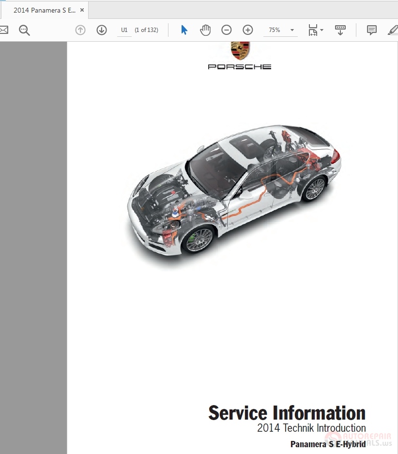 Porsche Panamera S E-Hybrid 2014 Service Manual | Auto Repair Manual