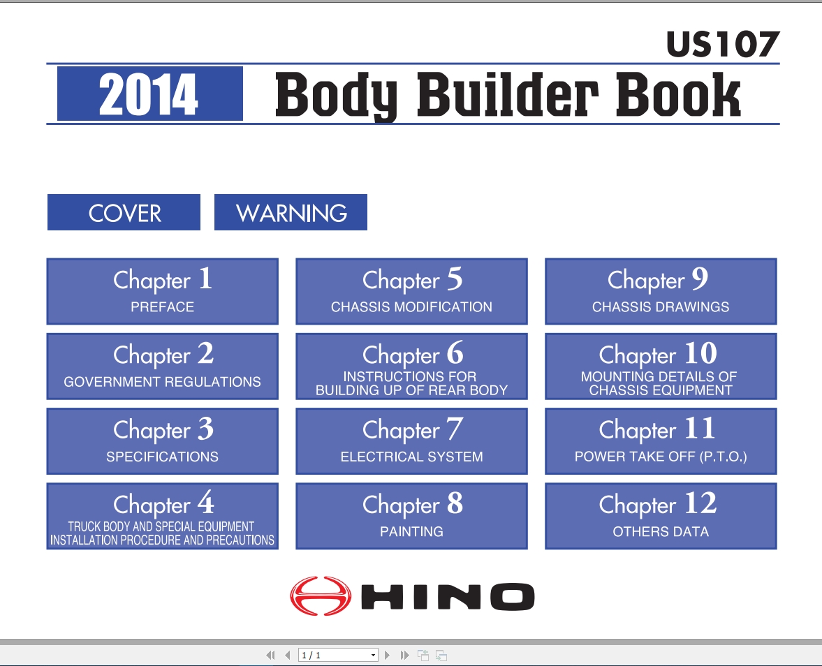 HINO Truck Body Builder Book US107 2014_EN | Auto Repair Manual Forum