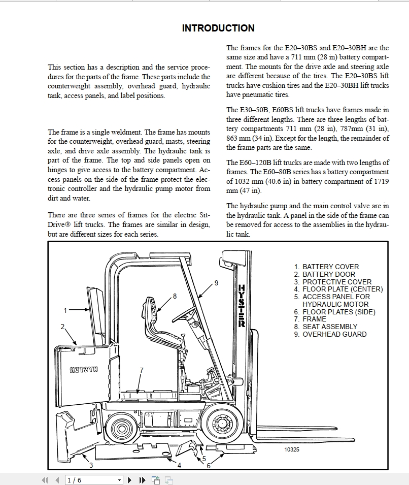 Hyster Forklift Class 1 Electric Motor Rider Trucks B108 E30 60bs Service Manuals Eu Auto Repair Manual Forum Heavy Equipment Forums Download Repair Workshop Manual