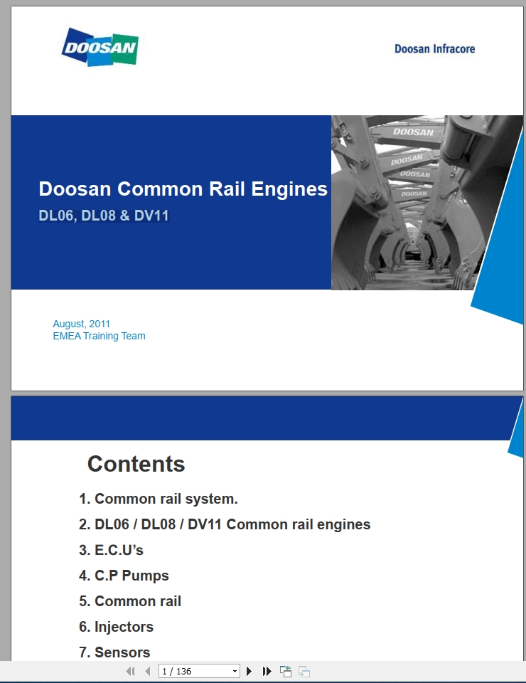 Doosan Common Rail Engines DL06, DL08 & DV11 Service Manual_EN | Auto