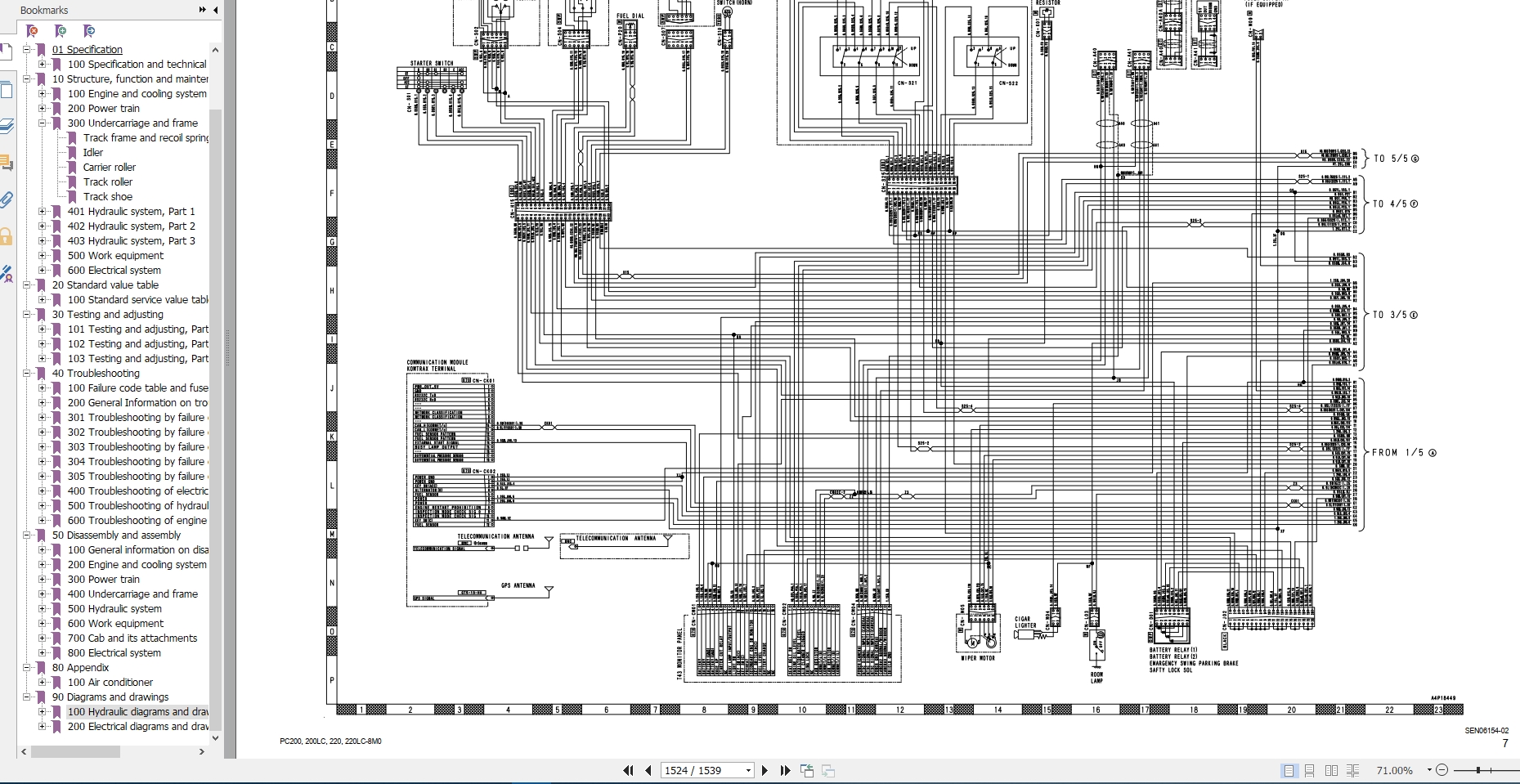 Komatsu Hydraulic Excavator PC200-PC220LC-8MO Shop Manual_EN | Auto ...