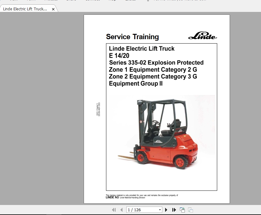 Linde Forklift Series 335 02 E14 E20 Ex Gb 0305 Service Manuals Auto Repair Manual Forum Heavy Equipment Forums Download Repair Workshop Manual