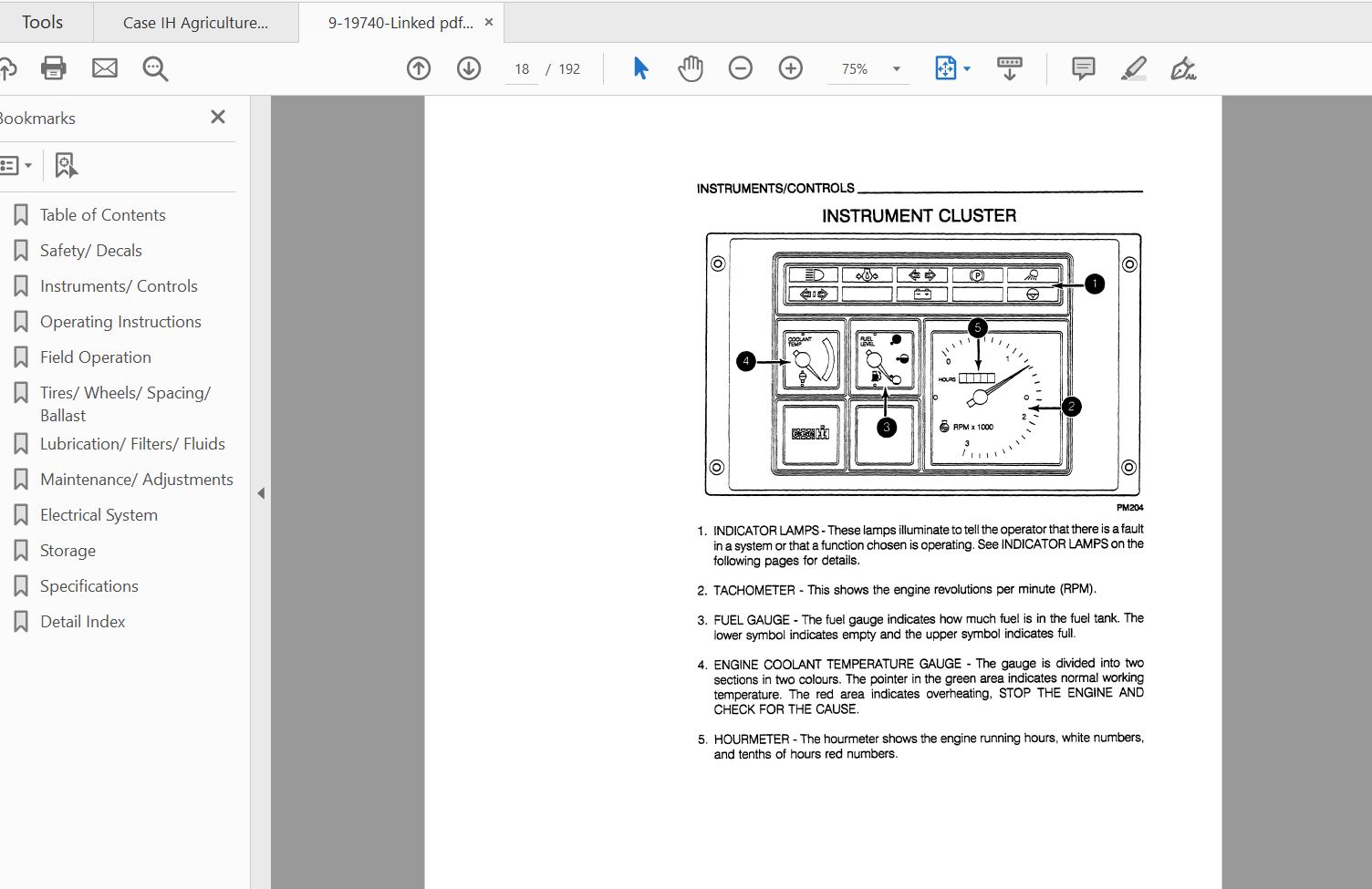 Case IH Tractor 395, 495 Operator's Manual_9-19740 | Auto Repair Manual ...