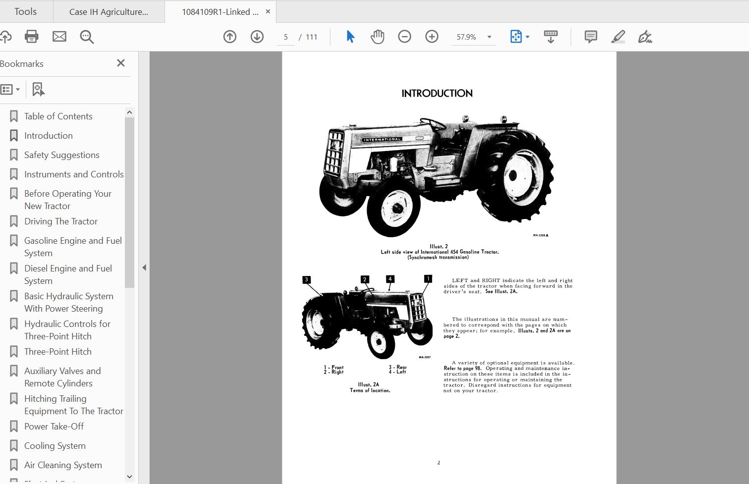 Case IH Tractor 454 Operator's Manual_1084109R1 | Auto Repair Manual ...