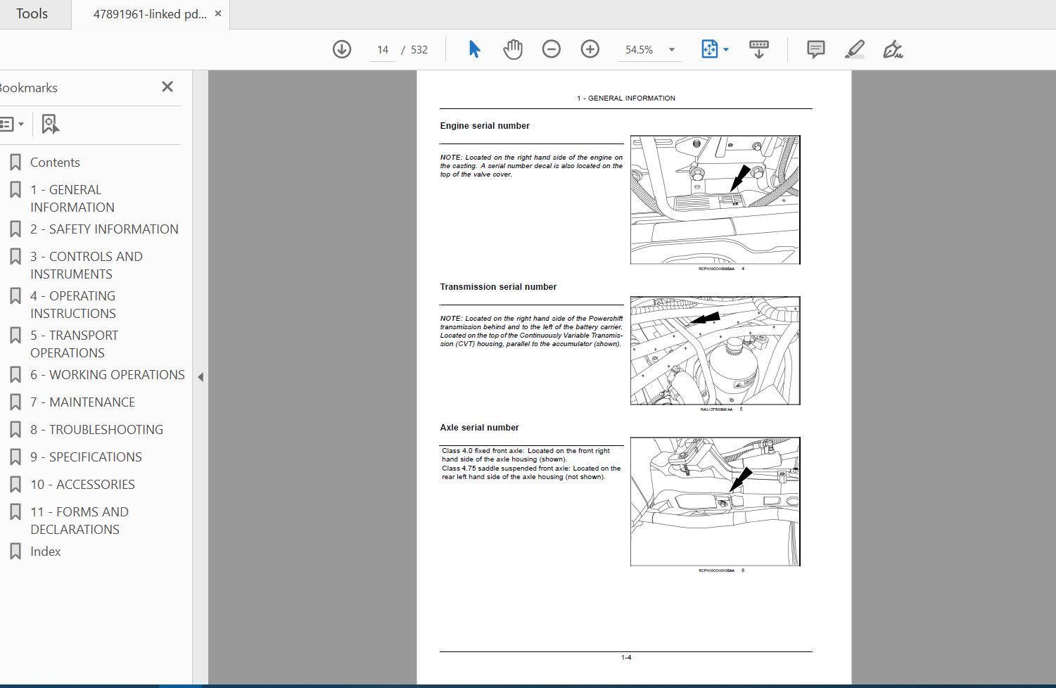 Case IH Tractor Magnum 180,200,220,240 Operator's Manual_47891961 ...