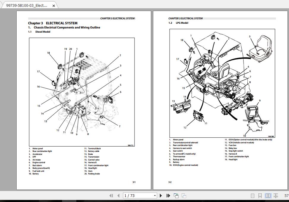 Mitsubishi Forklift FD40NB Service Manual | Auto Repair Manual Forum ...