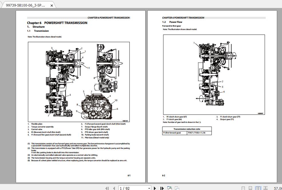 Mitsubishi Forklift FD50CNB Service Manual | Auto Repair Manual Forum ...