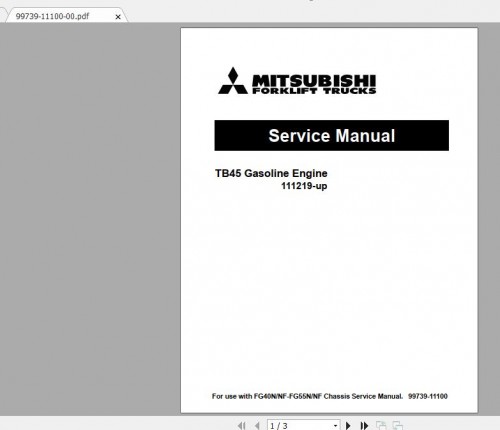 Mitsubishi_Forklift_FG50CNF_Service_Manual_1