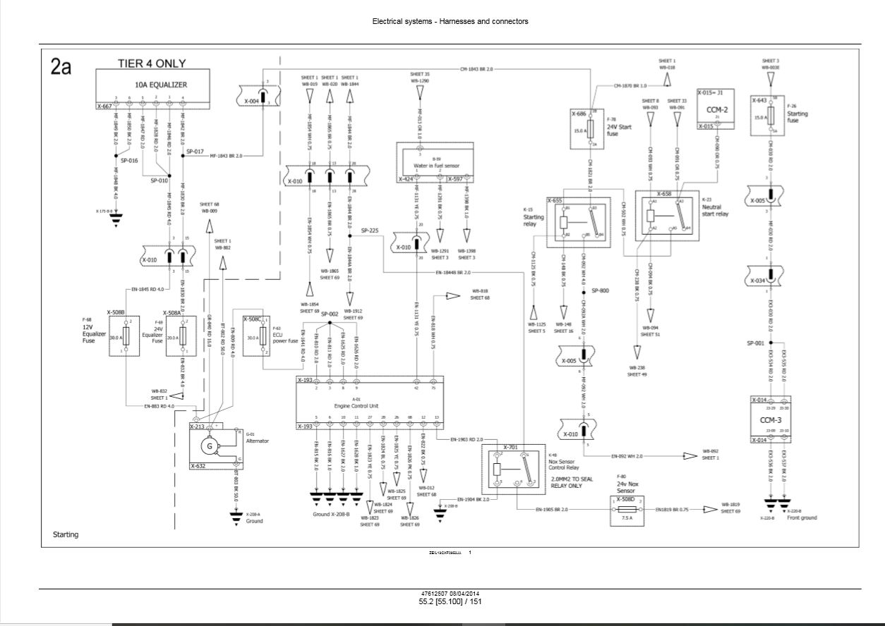 New Holland Combine CX7080 Elevation - CR9090 Service Manual_47612507 ...