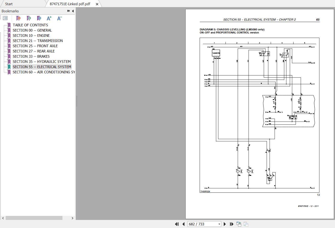 New Holland Telehandlers LM5040 LM5060 LM5080 Service Manual 87471751E ...