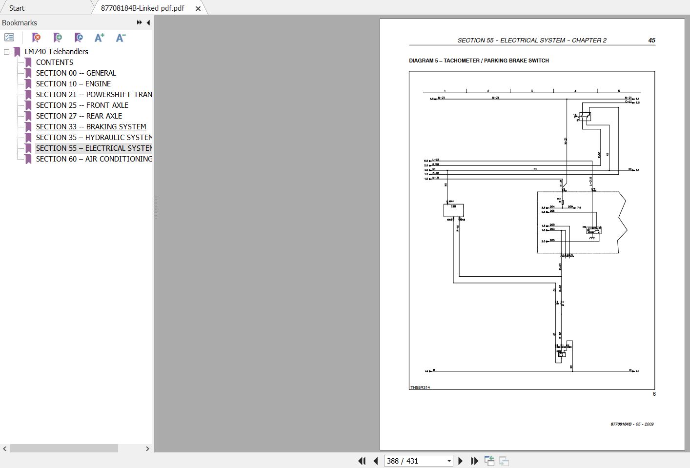 New Holland Telehandlers LM740 Service Manual_87708184B | Auto Repair ...