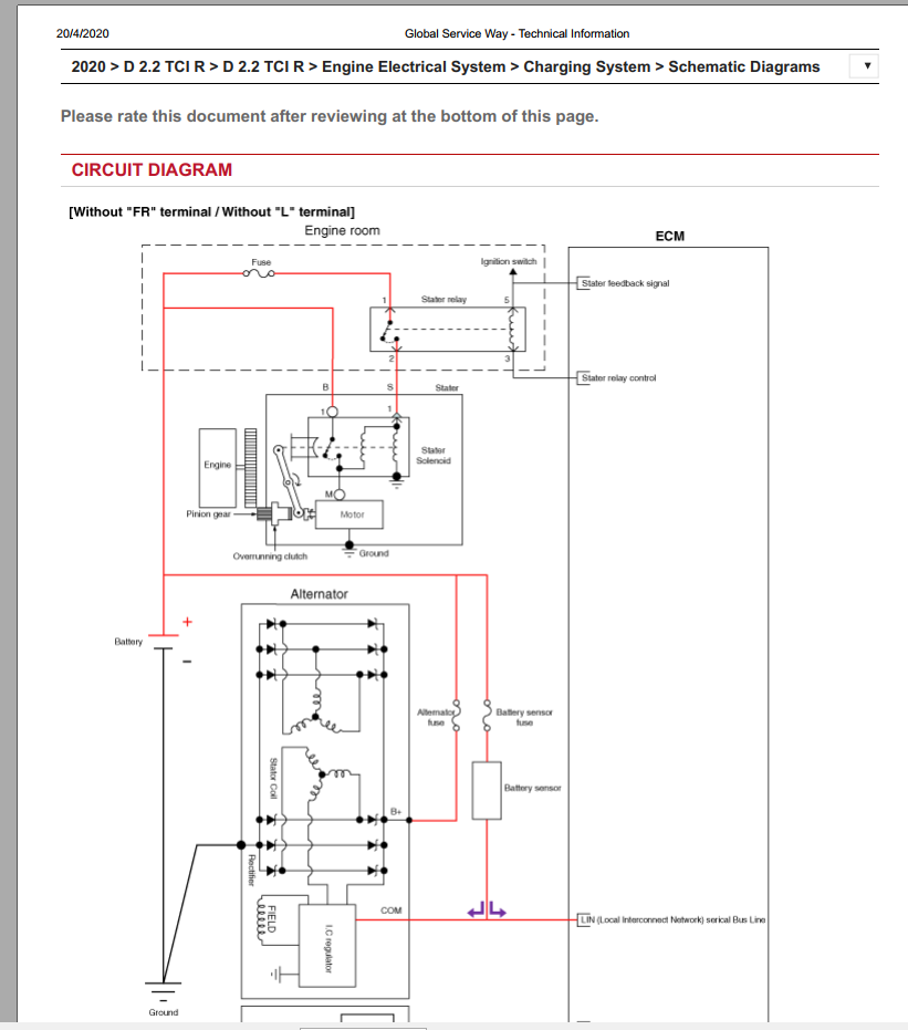 Kia Sedona 2020 2.2 Tci R Engine Electrical System Gsw_En | Auto Repair  Manual Forum - Heavy Equipment Forums - Download Repair & Workshop Manual
