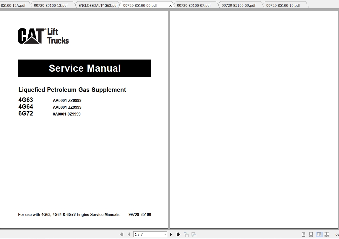 Caterpillar Lift Truck GC25HP Service Manuals | Auto Repair Manual ...