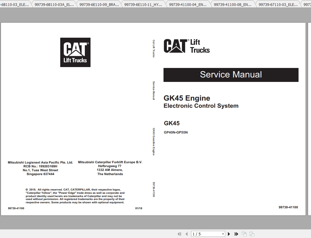 Caterpillar Lift Truck GP55N Service Manuals | Auto Repair Manual Forum ...