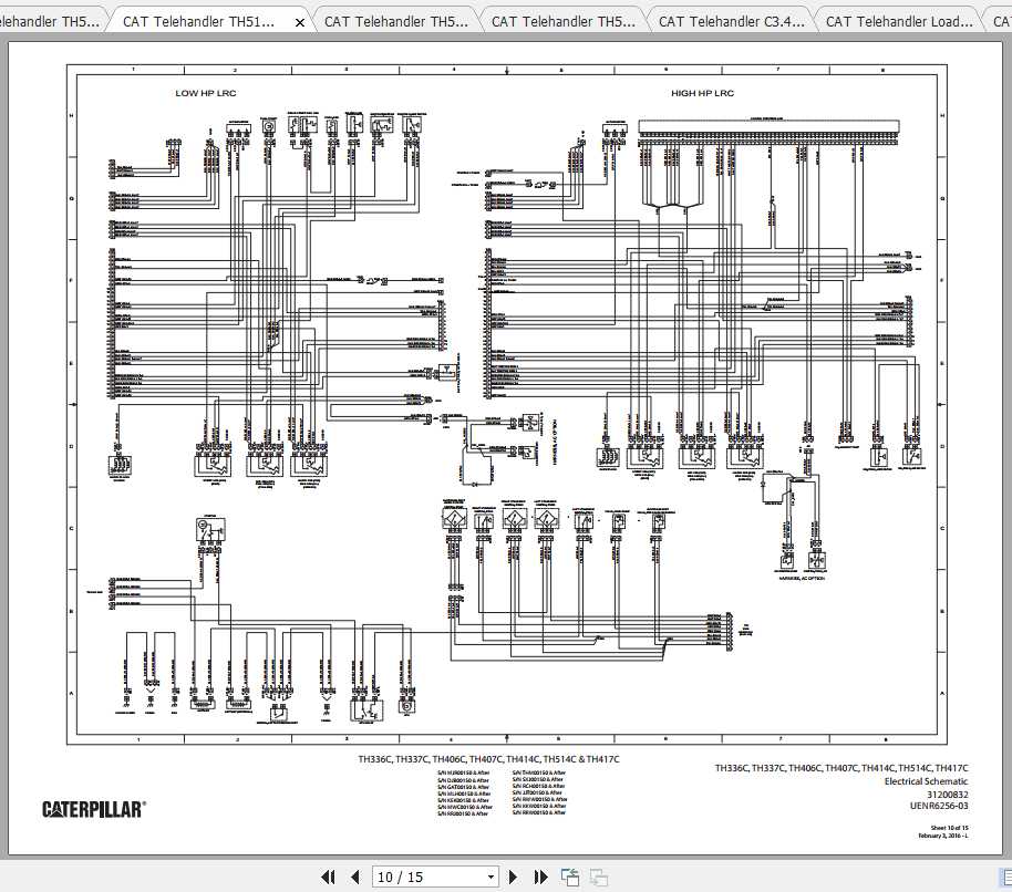 CAT Telehandler TH514C Operation, Parts and Maintenance Manual | Auto ...