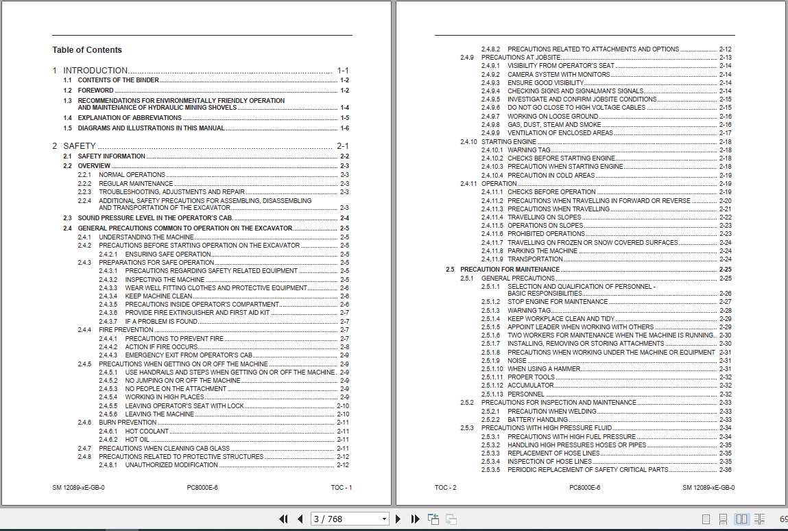 Komatsu Hydraulic Mining Shovels PC8000-6 Shop Manual_SMPC8000E-6 ...