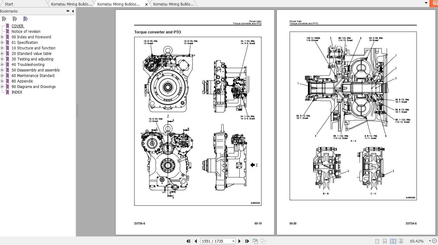 Komatsu Mining Bulldozers D375A-6 Field Assembly Manual | Auto Repair ...