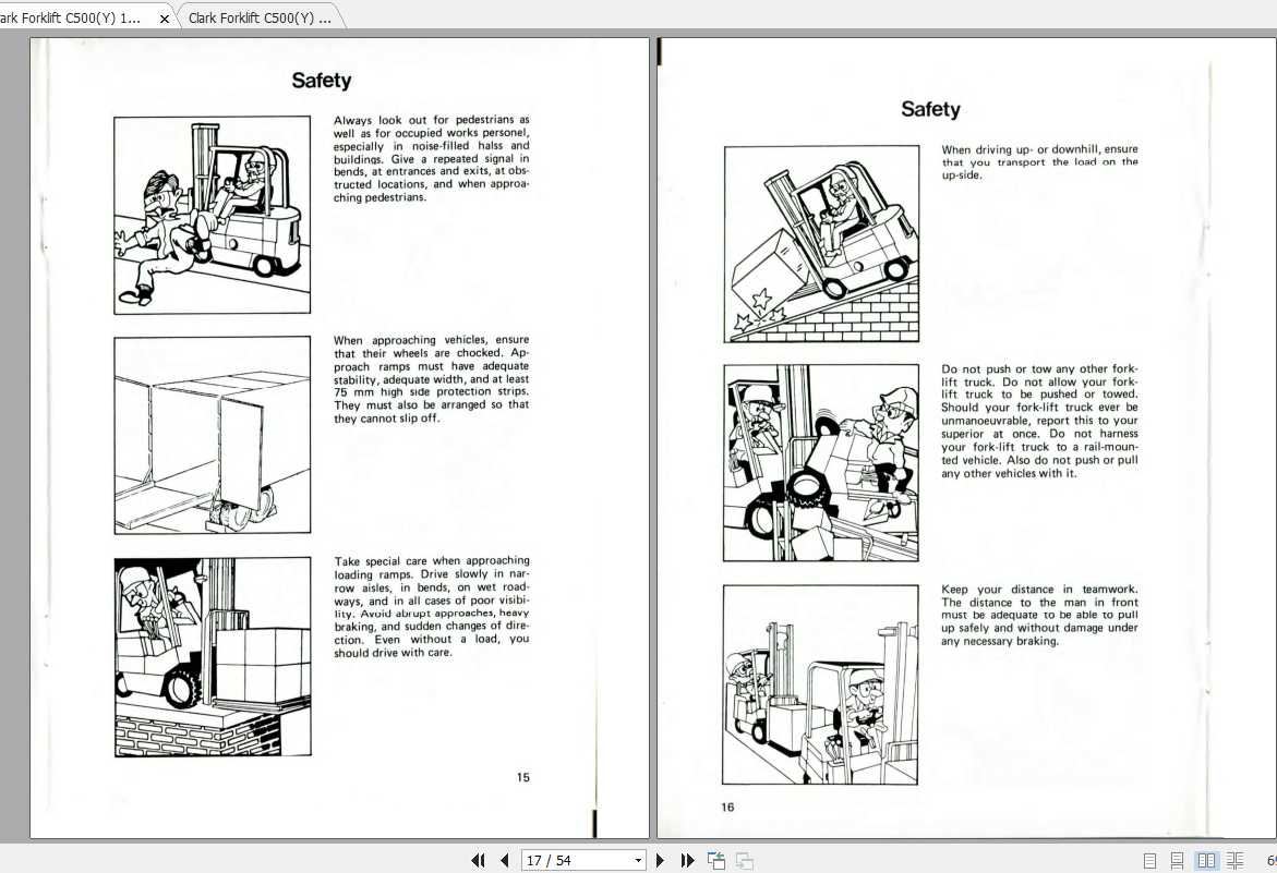 Clark Forklift C500y 110 150 Operators Manual Auto Repair Manual Forum Heavy Equipment