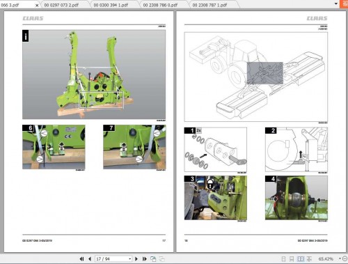 Claas Mowers Volto 800 Assembly Instruction FR DE EN RU 2