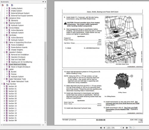 John Deere Loader 524K 4WD Engine 6068HDW74 (T3) Repair Technical Manual TM10687 3