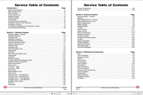 MEC Aerial Platform 59 Series Service & Parts Manual 2