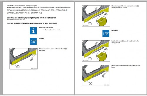 BMW i8 Coupe (I12) L3 1.5L Turbo (XB2H) Hybrid 2020 Diagram, Maintenance & Repair Manual 9