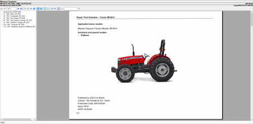 Massey Ferguson Tractor (SA) [11.2020] Parts Books and Workshop Manual 3