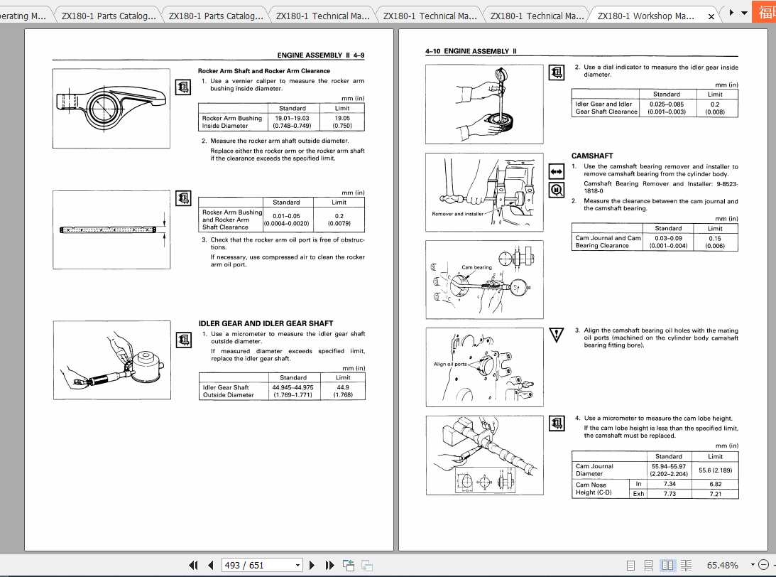 Hitachi Excavator Zaxis ZX180-1 Shop Manual | Auto Repair Manual 