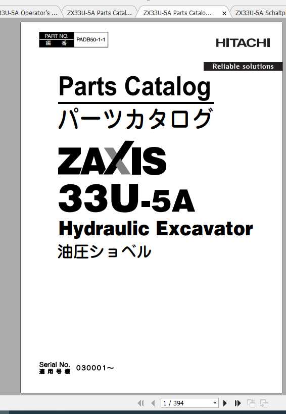 Hitachi Mini Excavator Zaxis ZX33U-5A Shop Manual | Auto Repair 