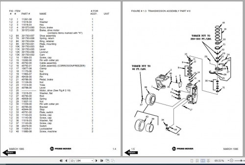 BT Electric Reach Truck RR 30 RR 34 Part Manual 2