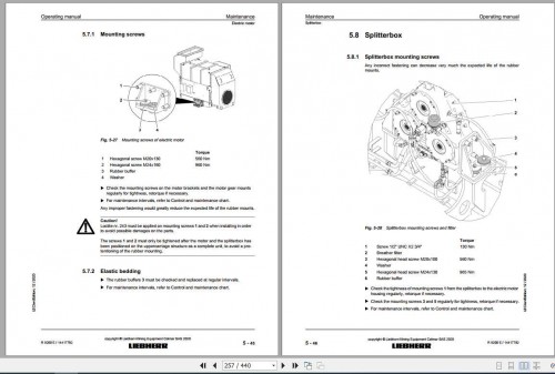 Liebherr Mining Crawler Excavators R9200E 1409 Operating Manuals 3