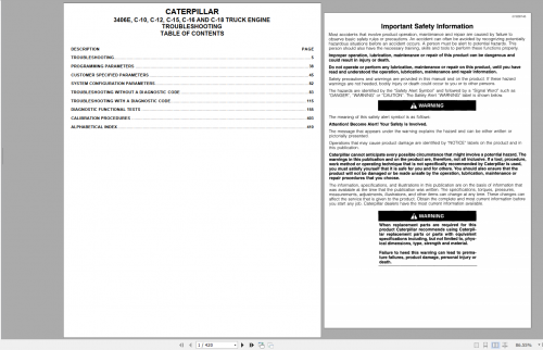 Caterpillar Diesel Marine Engines Workshop Manuals & Fault Codes PDF DVD 5