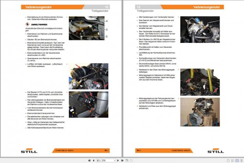 Still Diesel LPG Forklift RX70 22 35 7361 7368 Facelift 2015 Workshop Manual DE 3