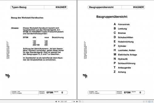 Still Wagner Electric Reach Truck EFSM Workshop Manual DE 2