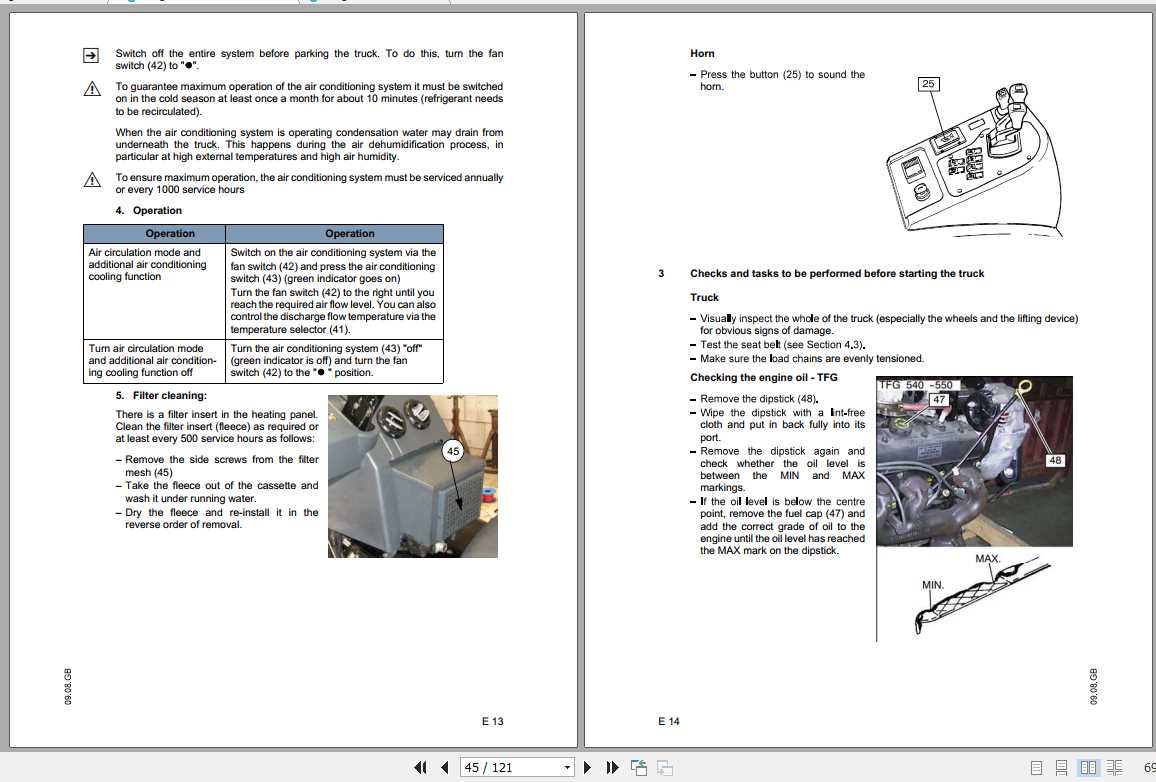 Jungheinrich Forklift DFGTFG 540-550 Operating Instructions | Auto ...