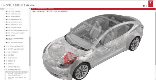 Tesla Model 3, Model S, Model X 2020 15.5 GB Workshop Manual, Wiring Diagram Full DVD (5)