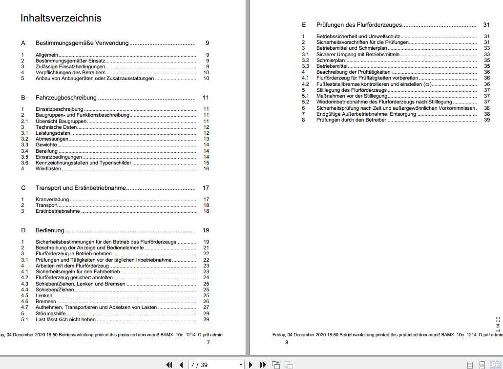 Jungheinrich Forklift AM AMW AMX AMXE Operating Manual_DE | Auto Repair ...