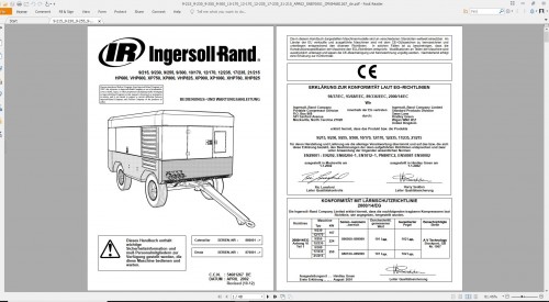 Ingersoll Rand (Doosan) PDF Portable Compressors Part Catalog and Opertation Maintenance Manual (25)