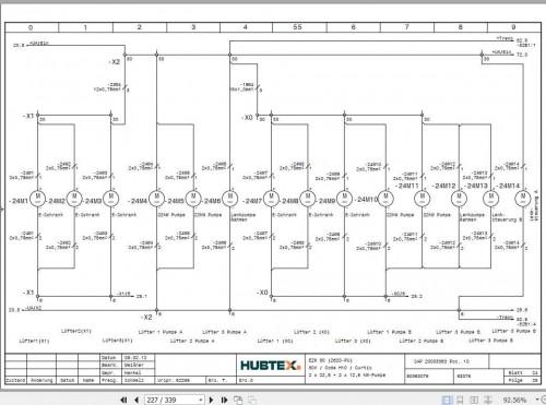 Hubtex Forklift EZK 80 (2620 PU) Operating Instructions and Spare Parts List DE 2