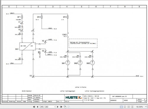 Hubtex Forklift MD 40 (2130 EL) Operating Instructions and Spare Parts List DE 2