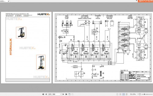 Hubtex Forklift MQ 30 2130 EL Operating Instructions and Spare Parts List DE 2